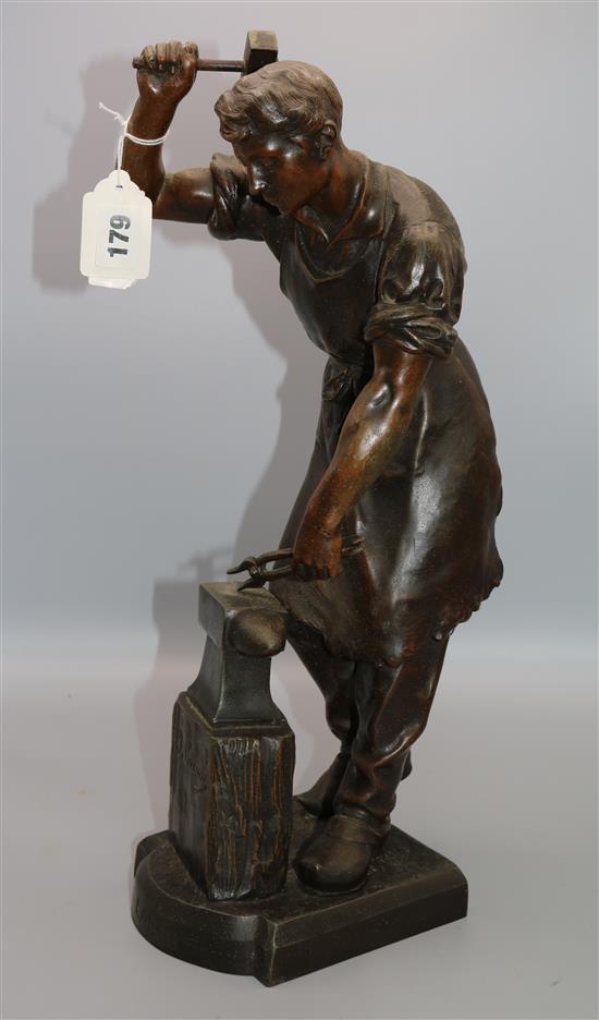 Bronze of a blacksmith